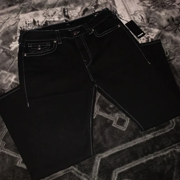 True Religion Men’s Black Relaxed Fit Jeans Size 36